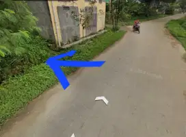 Di jual kavling 102m pinggir jalan utama