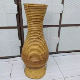 Vas bunga rotan untuk dekorasi bunga imitasi