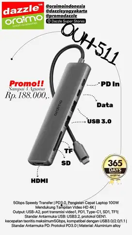 USB Hub Oraimo 7 in 1 OUH-511