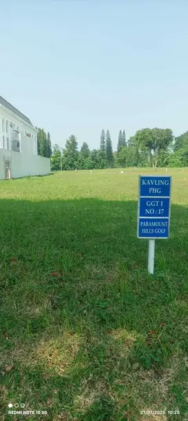 Dijual kavling Paramount hills murah Gading Serpong