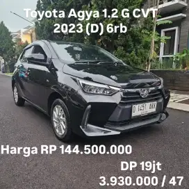 Antik KM 6rb.. Toyota Agya G CVT 2023 (D)