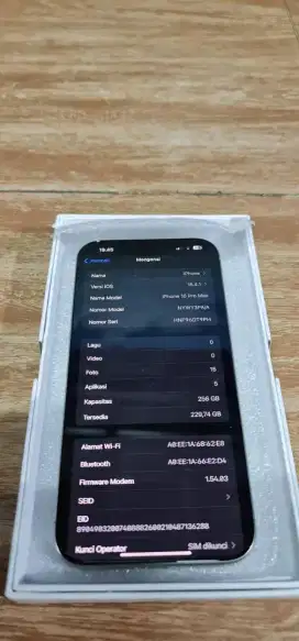 Bu Forsale iPhone 16pm 256gb ibox
