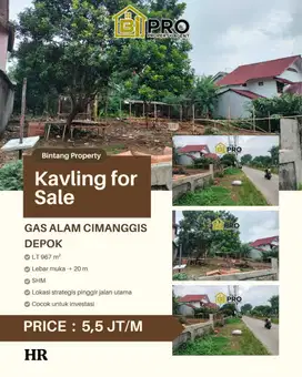 Lahan luas di gas alam depok