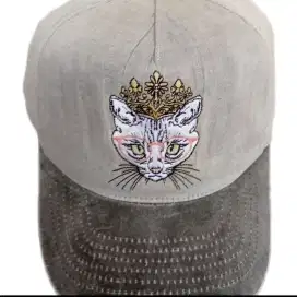 Topi Logo Bordir Kucing Premier Original Second Lucu Langka