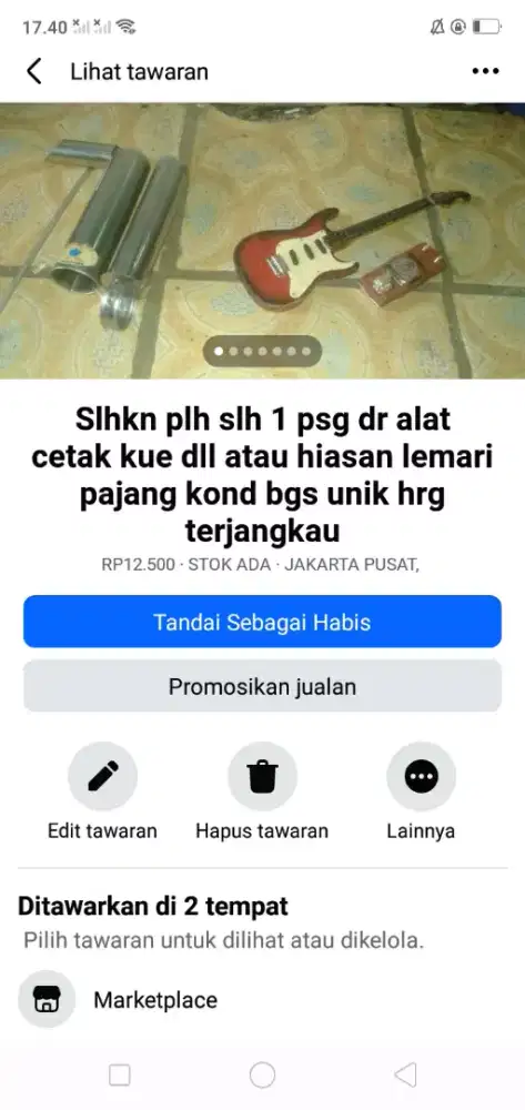Slhkn plh slh 1 dr SE psg alat buat kue atau sblh nya kond bgs murah