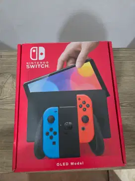 Konsol Console Game Nintendo Switch Oled Mulus second Full Set