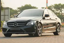 Muda Sukses! Mercedes Benz C200 AMG 2017 Black cla200 320i x1 x3