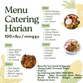 Catering Harian 100ribu/minggu