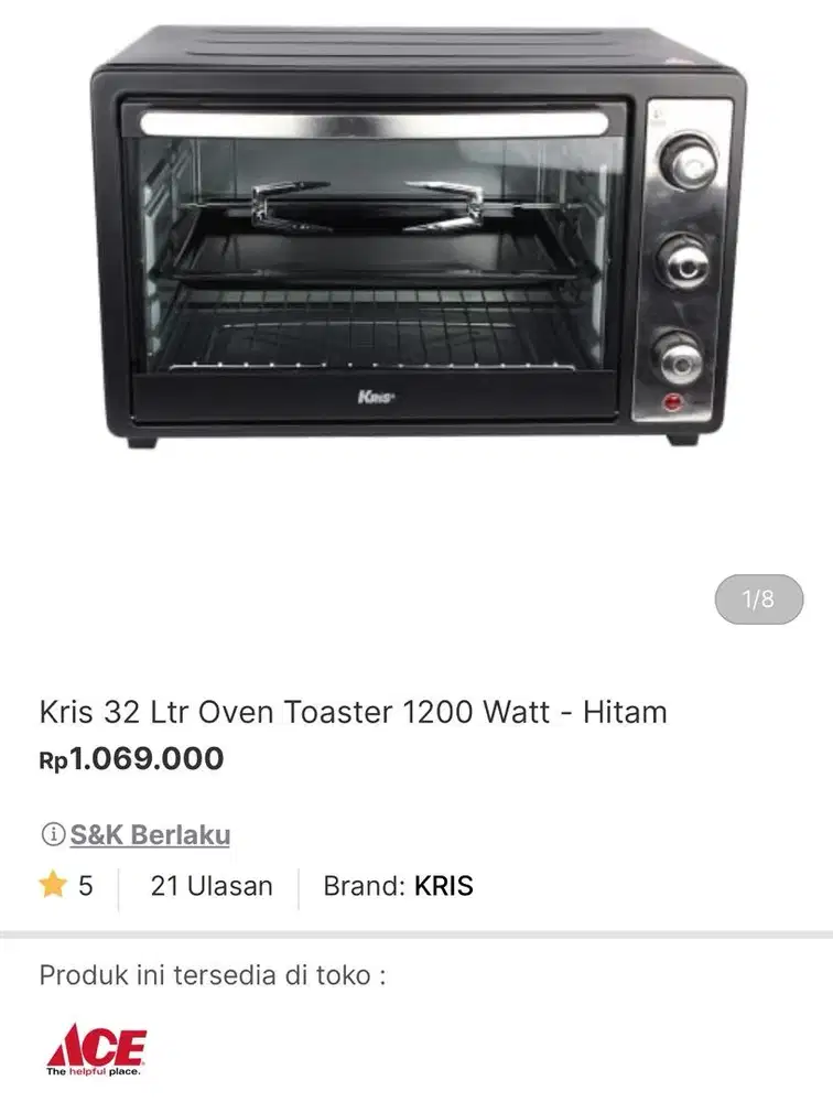 Oven 32 L merk Kris