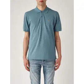 Kaos polo shirt LACOSTE L1212 colour Blue Misty Size S Fit M Preloved