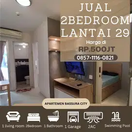 2 kamar jual murah full furnished atas mall apartemen bassura city