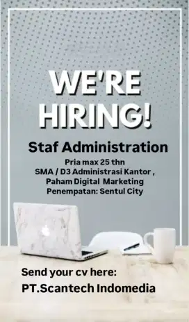 Staf Administrasi Paham Digital Marketing