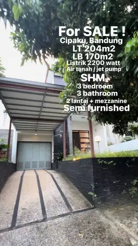 Dijual Rumah Cantik Minimalis Di Komplek Elite Cipaku Bandung