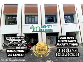 Jual Ruko Mewah Harga Murah Lokasi Premium Duren Sawit JakTim SHM PBG