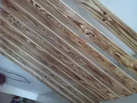 Papan Kayu Jati Belanda Motif Kayu Bakar ukuran 100 cm