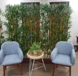 Partisi sekat ruangan bambu