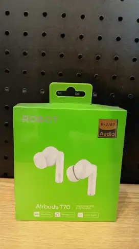 ROBOT Wireless Earphone Airbuds T70 Original TWS Deep Bluetooth