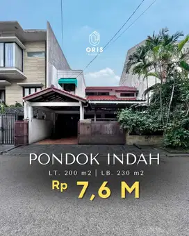 Rumah Dekat Taman Row Jalan Lebar di Pondok Indah Jakarta Selatan