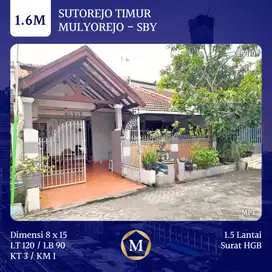 Rumah Sutorejo Timur Mulyosari dkt Kenjeran Pakuwon City Wisma Permai