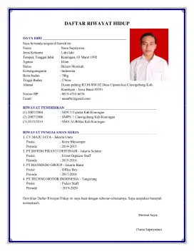 CARI PEKERJAAN OB , CS , GUDANG , KURIR DLL