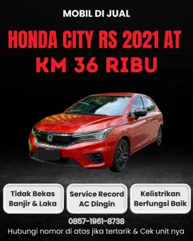 Honda City RS AT 2021 LOW KM !!