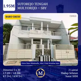 Rumah Baru Sutorejo Tengah Mulyosari Mulyorejo dkt ITS MERR Kenjeran