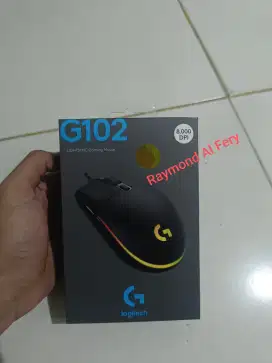 Mouse Logitech G102 Lightsync Hitam Baru