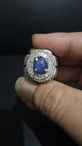 Blue safir blue Sapphire Natural Barang simpanan Lama