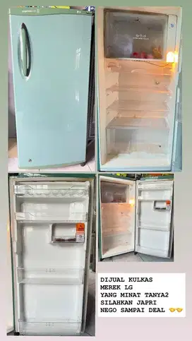 DIJUAL KULKAS MEREK LG  NEGO SAMPAI DEAL