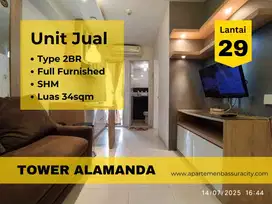 Jual 2BR furnished atas mall SHM apartment Bassura City tower Alamanda
