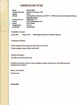 Mencari lowongan pekerjaan apapun yg penting halal
