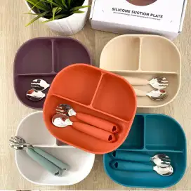 Piring makan bayi silikon - BPA Free Auume