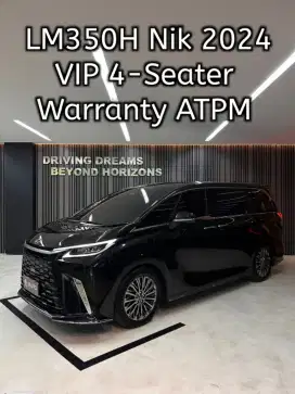 Lexus LM350 Hybrid LM350H VIP AT 2024 Hitam 4-Seater Km27rb