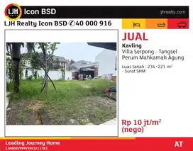 Kavling di villa serpong komplek mahkamah agung serpong