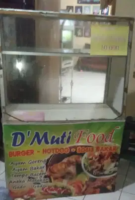 Etalse siap pakai,cocok untuk dipake jualan makanan