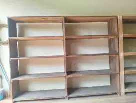Jual CEPAT rak panjang kayu 5 susun ukuran panjang 180 cm