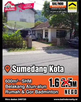 Jual Cepat Rumah Dekat Alun Alun Sumedang