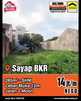 Kavling Siap Bangun Sayap BKR Jalan Lebar