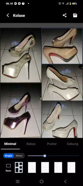 SEPATU HAK TINGGI .UK 37 DAN 38 premium
