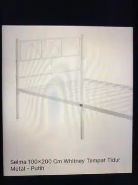 Whitney Tempat tidur metal putih