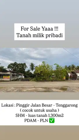 Di Jual Tanah Pinggir Jalan