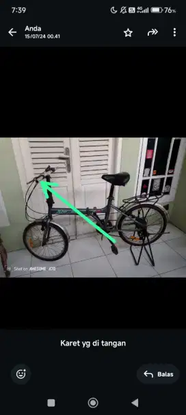 Sepeda lipat 20 inch