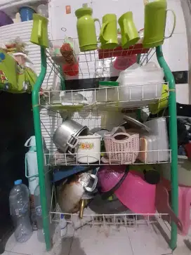 (BOLEH DINEGO) RAK PIRING DAN ISINYA