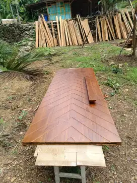 Pintu jati solit tebal