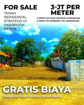 Di Jual Tanah Kavling Komersil Semi Cluster Depok