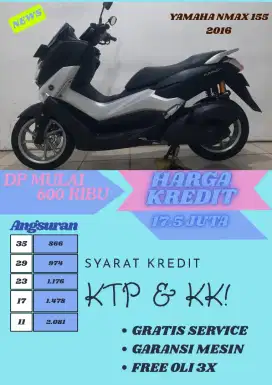 YAMAHA NMAX 150 2016 BISA CASH DAN KREDIT