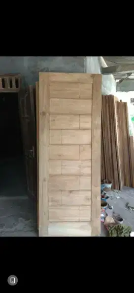 Pintu kamar jati minimlis
