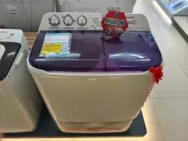 Mesin Cuci 2 Tabung SHARP 9 KG Cicilan Tanpa DP Gratis 2x Cicilan