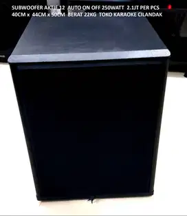 SUBWOOFER AKTIF 12 AUTO ON OFF 250WATT   SUB BASS  pada system karaoke