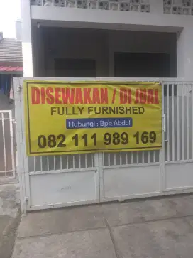 DISEWAKAN RUMAH NYAMAN 2KT & 3KM FULLY FURNISHED